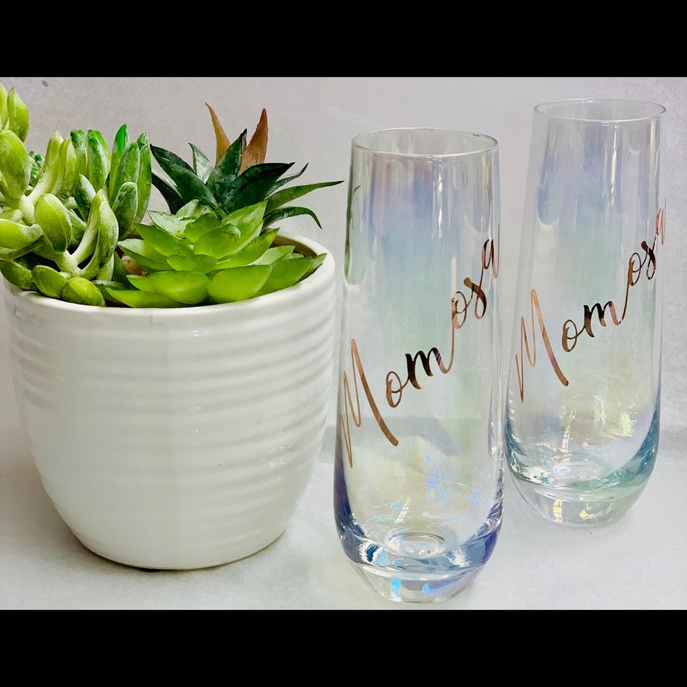 “Momosa” Champagne flutes 🥂